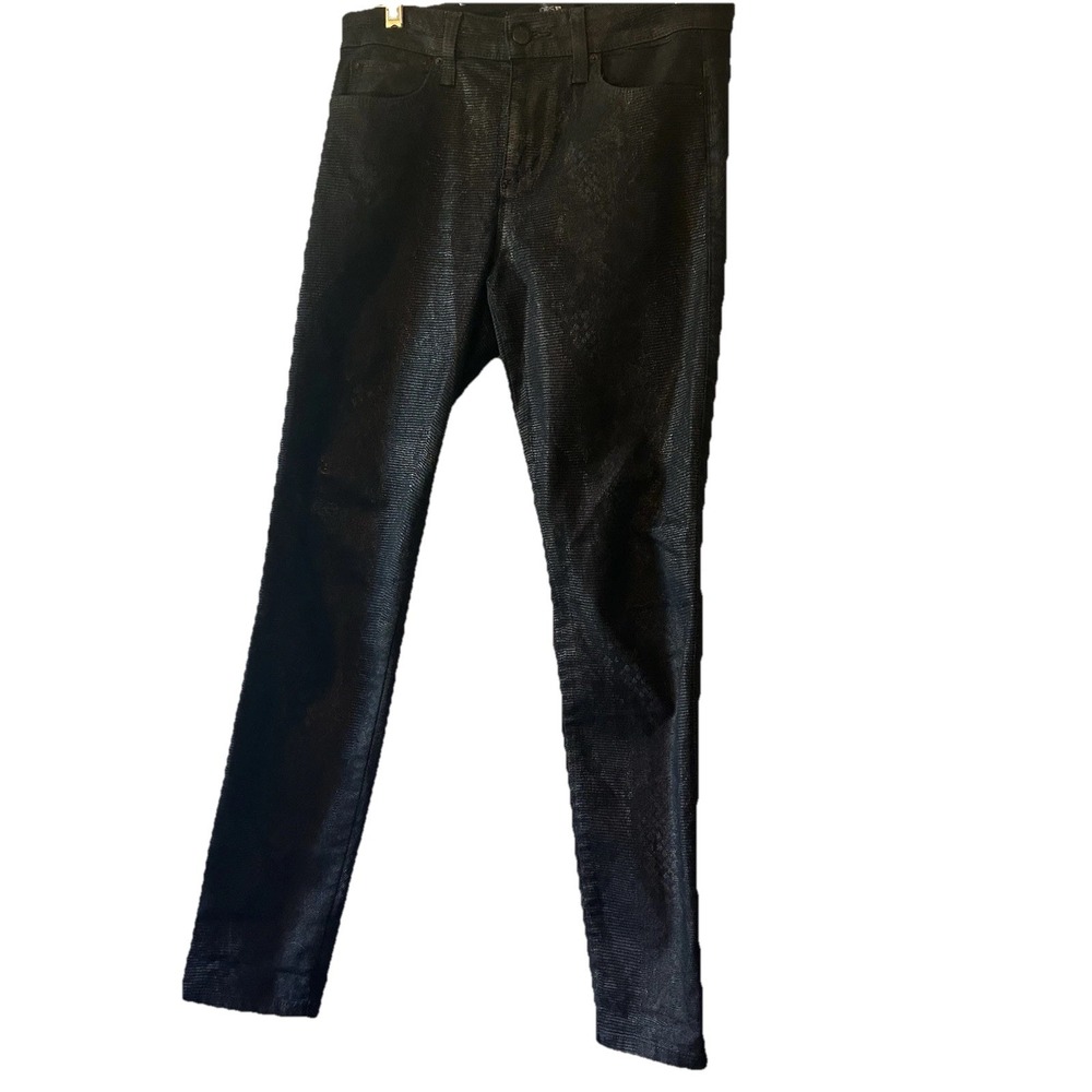Joe's Jeans Size 27 #Hello Icon ankle Moon Cobra Black Snakeskin Mid Rise Skinny